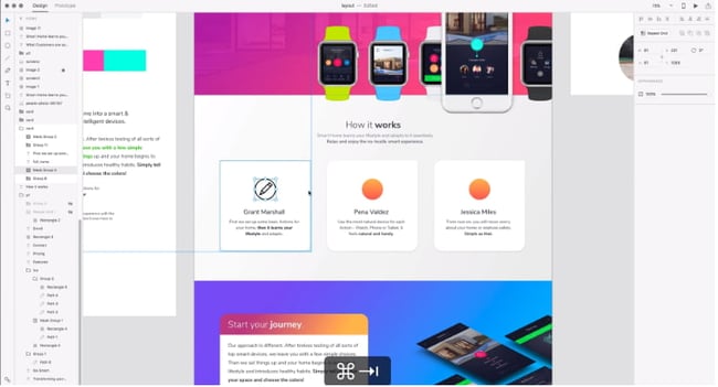 web design tools: Adobe XD editor