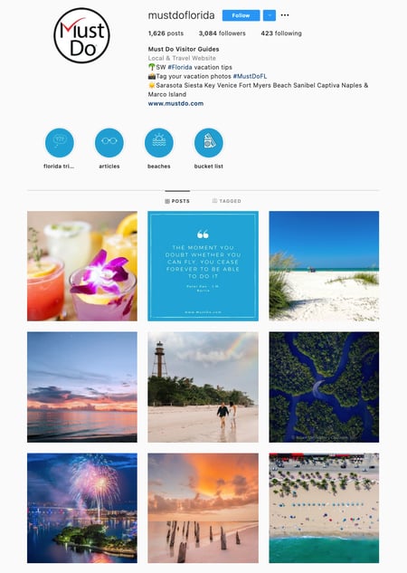 One Subject Instagram Theme Example