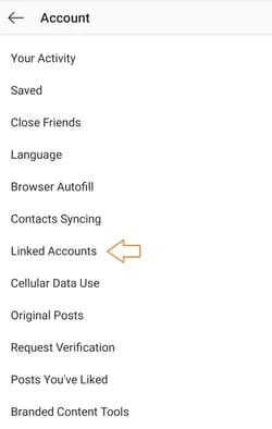 instagram linked accounts